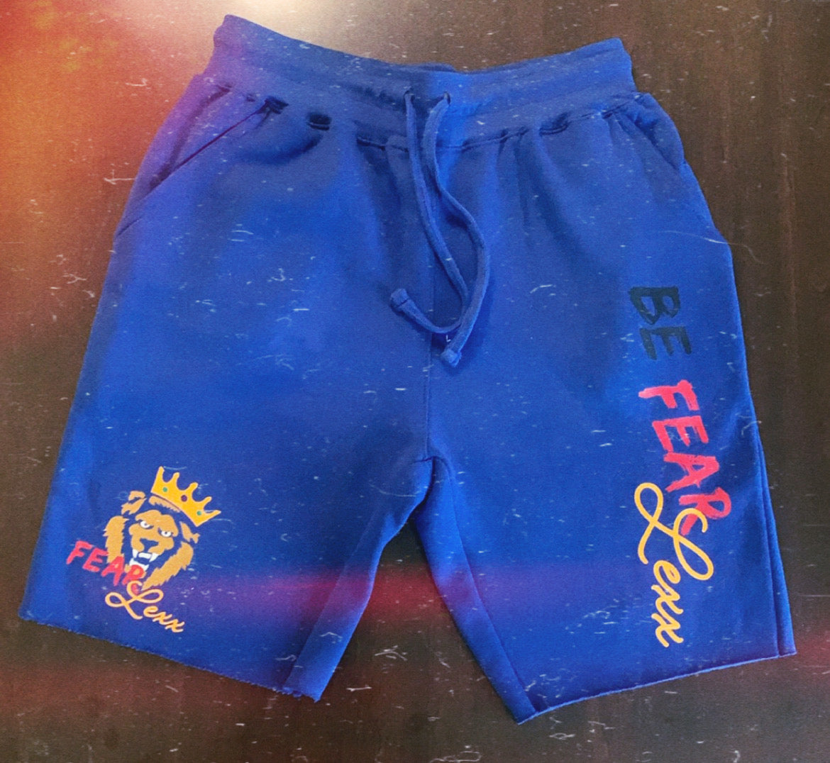 SweatShorts RHOyal Blue "Be Fearlexx" Unisex