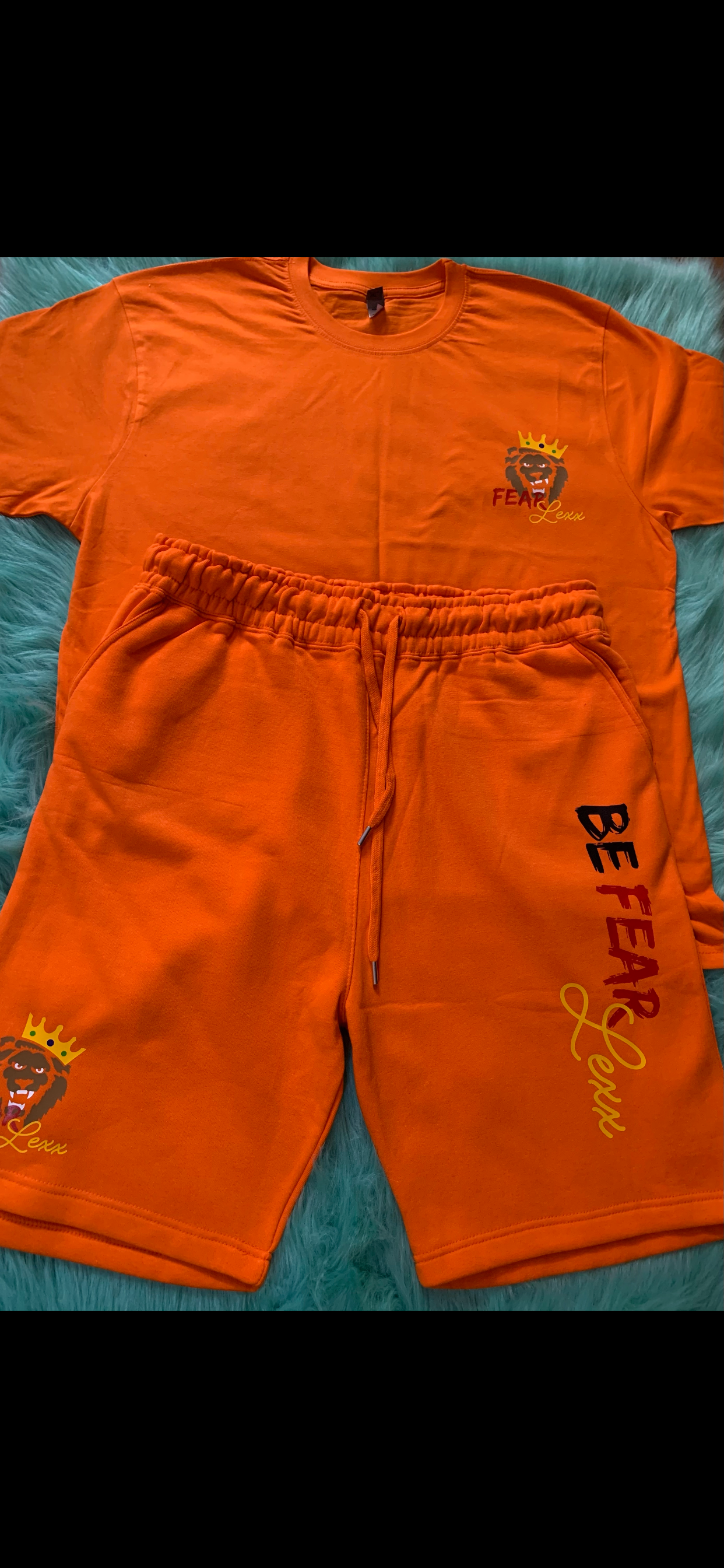 Sweatshort & T-Shirt Be Fearlexx Set (Solid Colors)