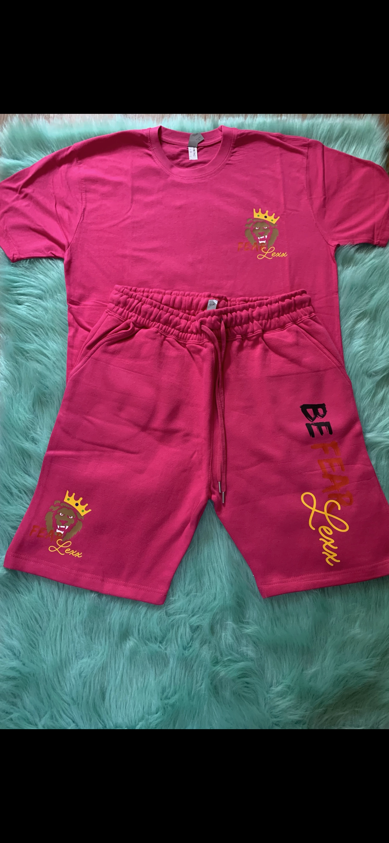 Sweatshort & T-Shirt Be Fearlexx Set (Solid Colors)