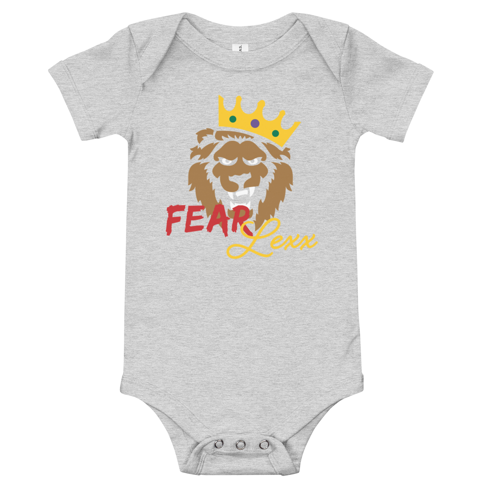 Baby short sleeve one piece (Red "fear")