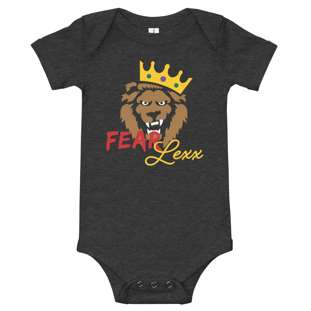 Baby short sleeve one piece (Red "fear")