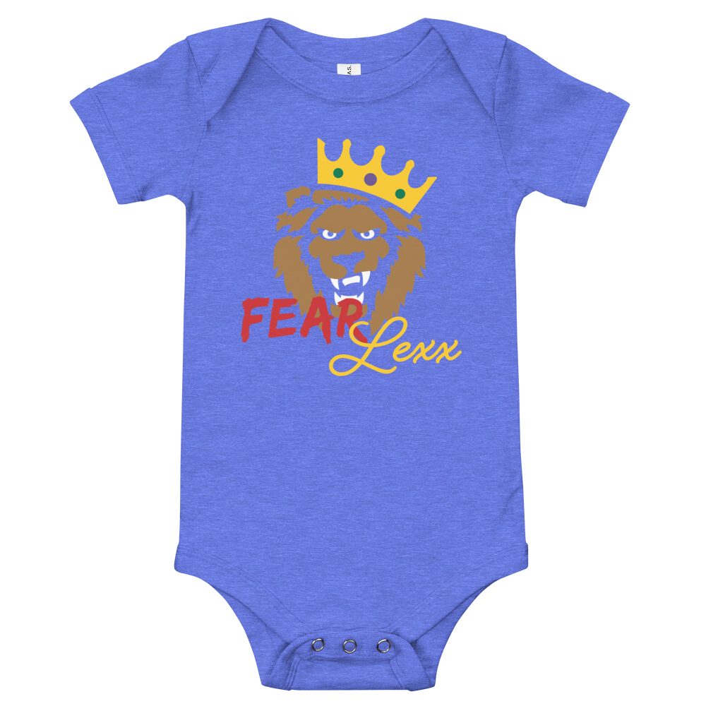 Baby short sleeve one piece (Red "fear")