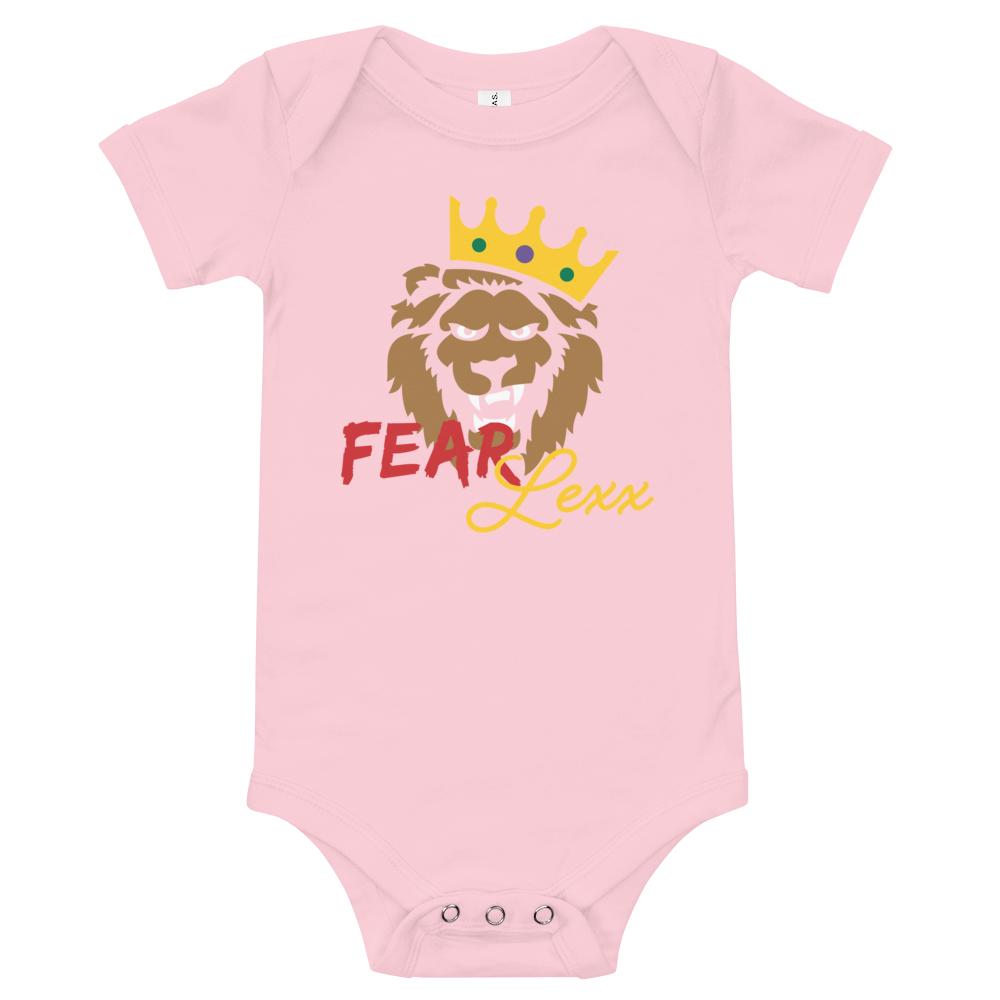 Baby short sleeve one piece (Red "fear")
