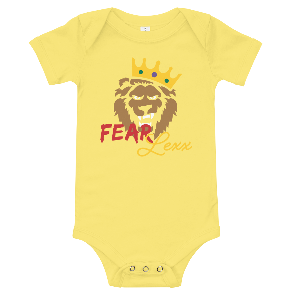 Baby short sleeve one piece (Red "fear")