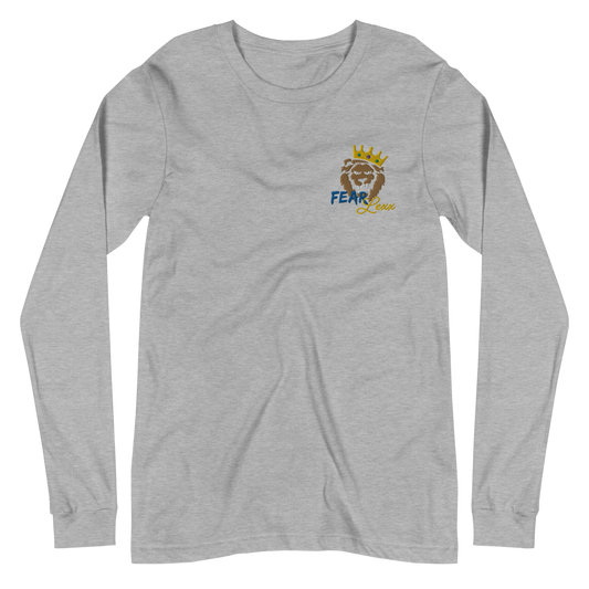 Unisex Long Sleeve Tee (Blue "fear")