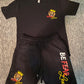 Sweatshort & T-Shirt Be Fearlexx Set (Solid Colors)