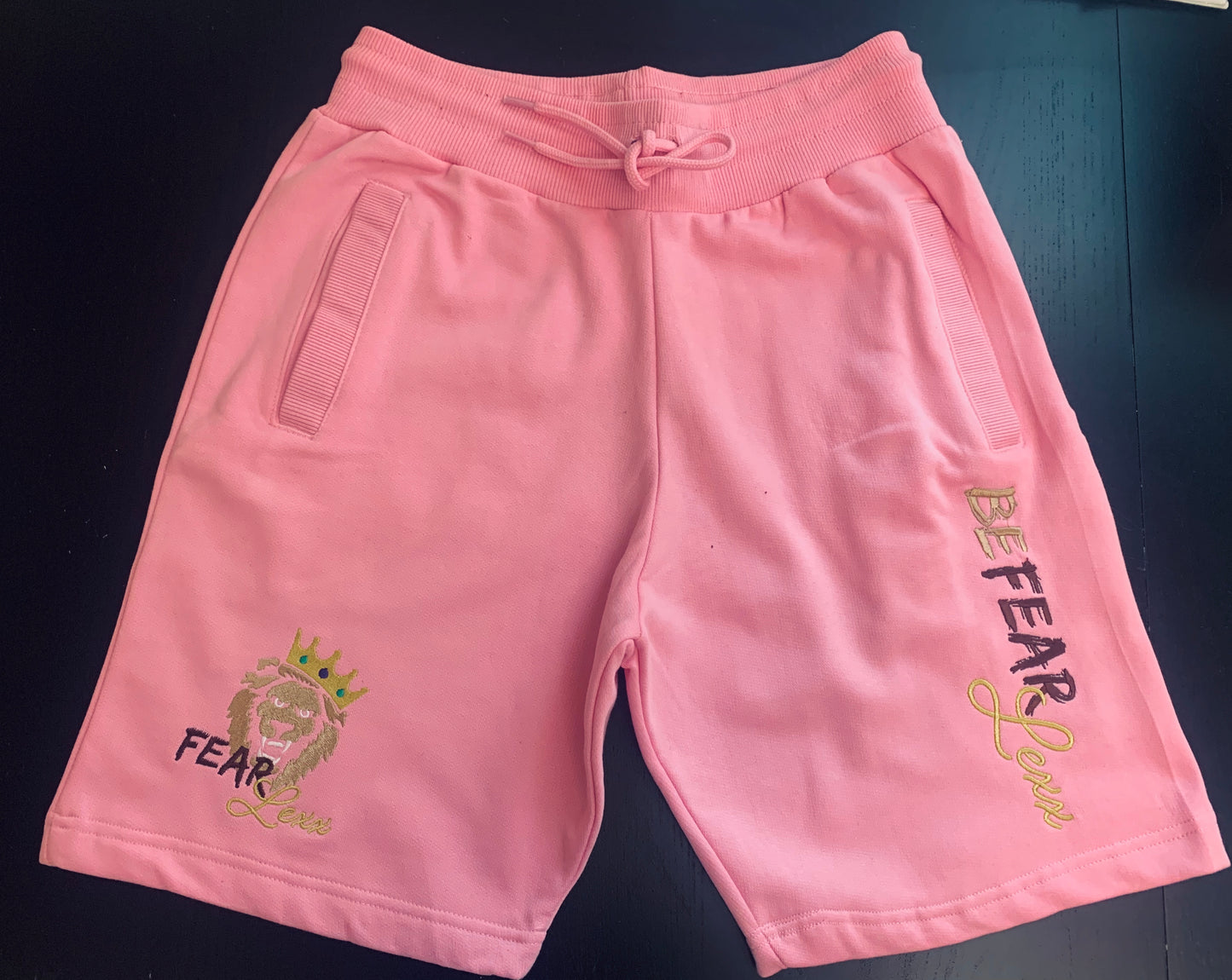 SweatShort (Embroidered) "Bubblegum Pink" Be Fearlexx Unisex