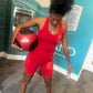 Be Fearlexx Embroidered Activewear Set (Bloody Red)