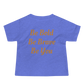 Baby Unisex Short Sleeve Tee (Blue "fear" front & back)