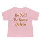 Baby Unisex Short Sleeve Tee (Red "fear" front & back)