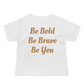 Baby Unisex Short Sleeve Tee (Red "fear" front & back)