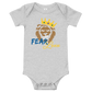 Baby short sleeve one piece (Blue "fear")