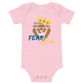 Baby short sleeve one piece (Blue "fear")