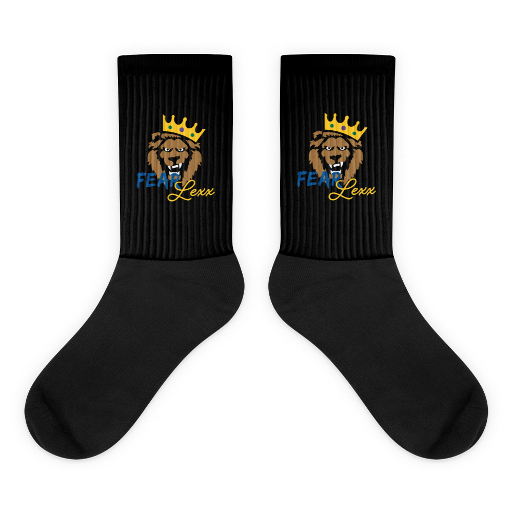 Double sided Dri- fit socks (Blue "fear")