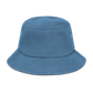 Denim embroidered "red fear" bucket hat
