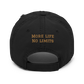 Distressed Dad Hat (Blue "fear" front & back)