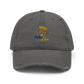 Distressed Dad Hat (Blue "fear" front & back)