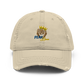 Distressed Dad Hat (Blue "fear" front & back)