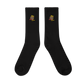 Embroidered "Red Fear" Crew socks
