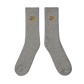 Embroidered "Red Fear" Crew socks