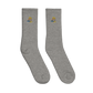 Embroidered "Blue fear" socks