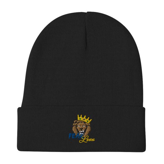 Embroidered "Blue fear" Beanie