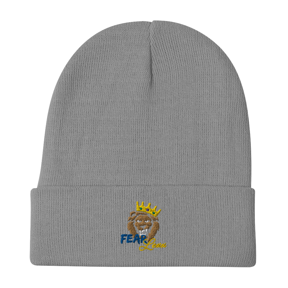 Embroidered "Blue fear" Beanie