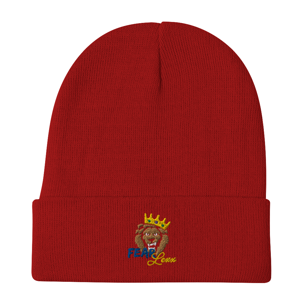 Embroidered "Blue fear" Beanie