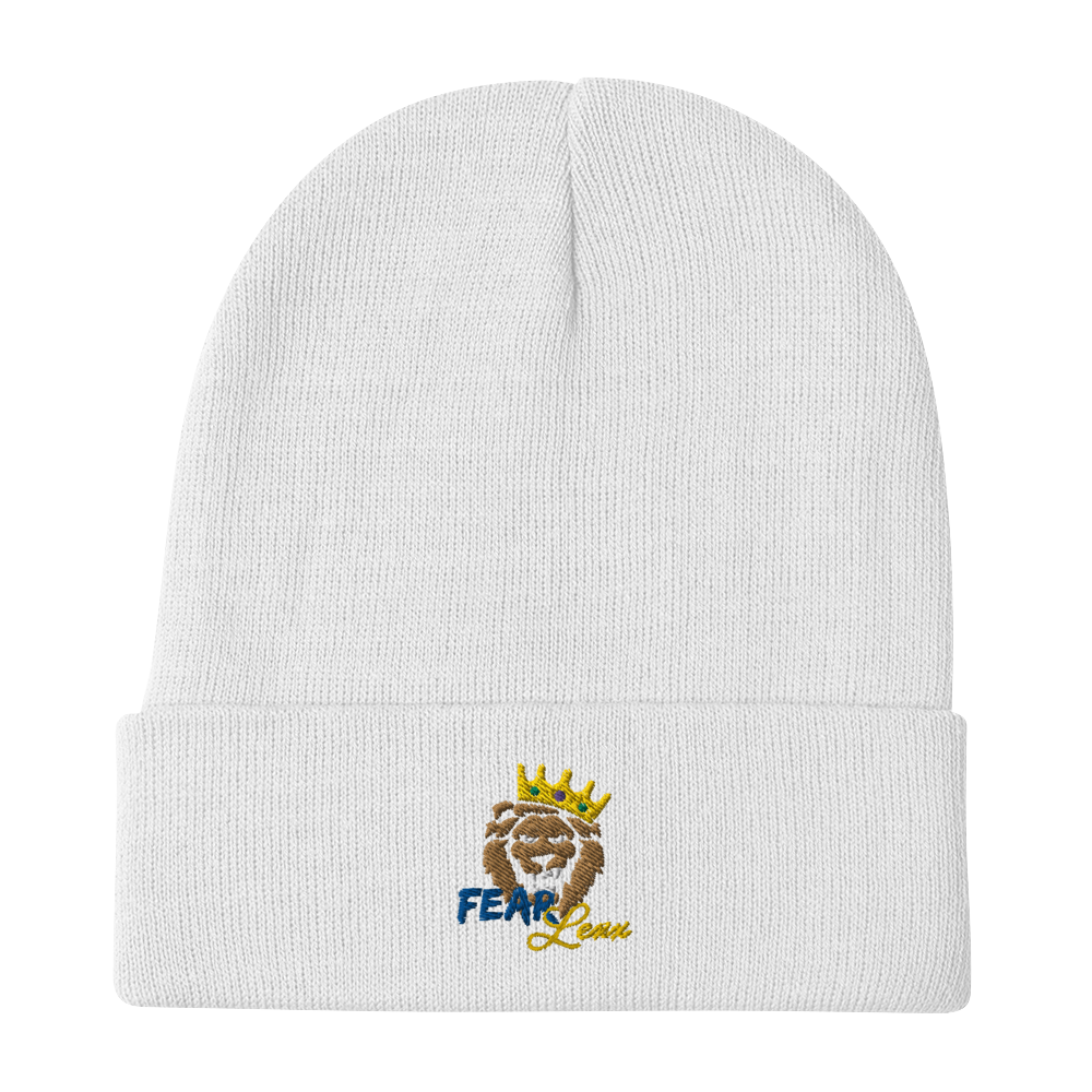 Embroidered "Blue fear" Beanie