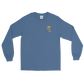 Unisex Long Sleeve Tee (Blue "fear" front & back)