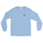 Unisex Long Sleeve Tee (Blue "fear" front & back)