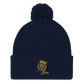 Pom-Pom embroidered "blue fear" Beanie