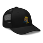 Unisex Embroidered Trucker Cap (Blue "fear")