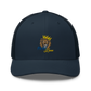Unisex Embroidered Trucker Cap (Blue "fear")