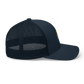 Unisex Embroidered Trucker Cap (Blue "fear")
