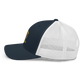 Unisex Embroidered Trucker Cap (Blue "fear")