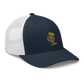 Unisex Embroidered Trucker Cap (Blue "fear")