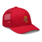 Unisex Embroidered Trucker Cap (Red "fear")