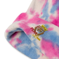 Tie-dye embroidered "red fear" beanie