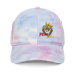 Tie dye  "Red Fear" Dad hat