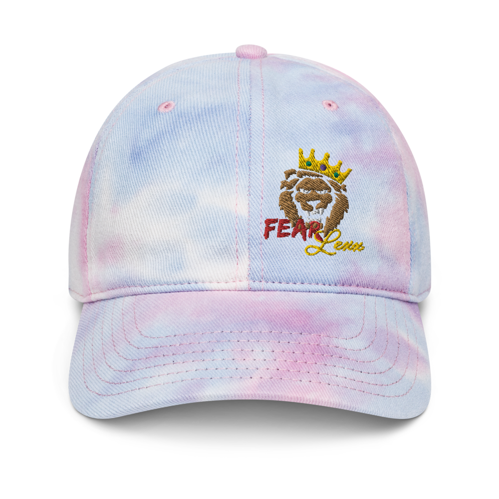 Tie dye  "Red Fear" Dad hat