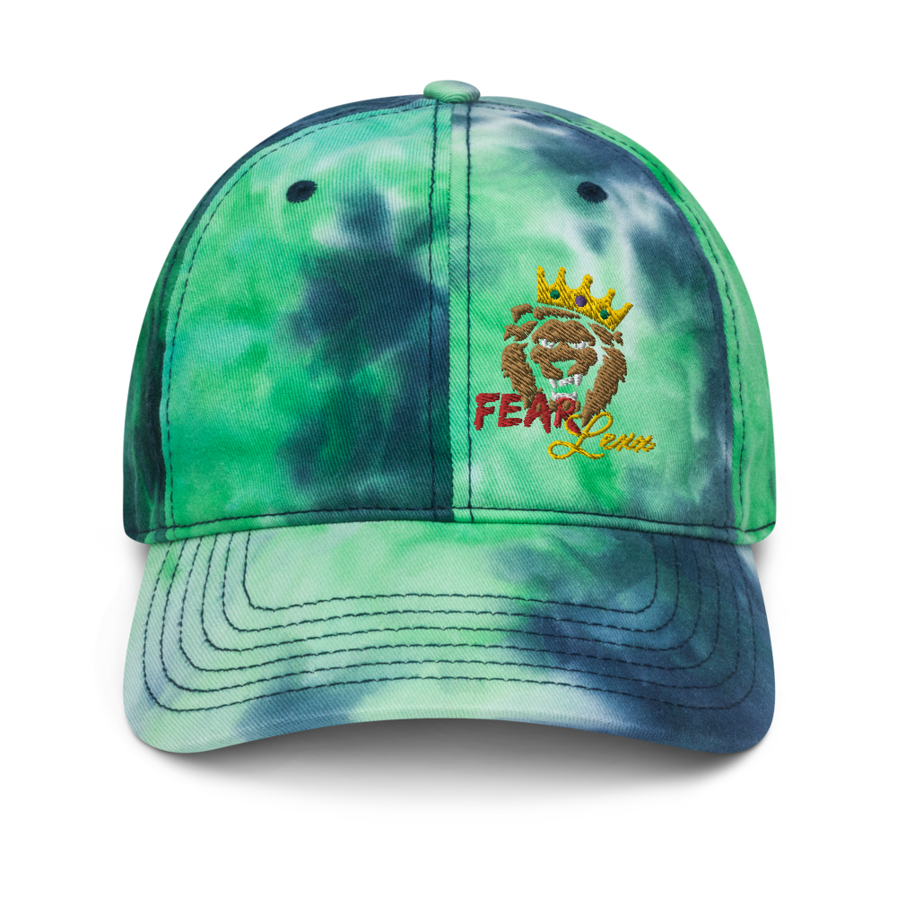 Tie dye  "Red Fear" Dad hat