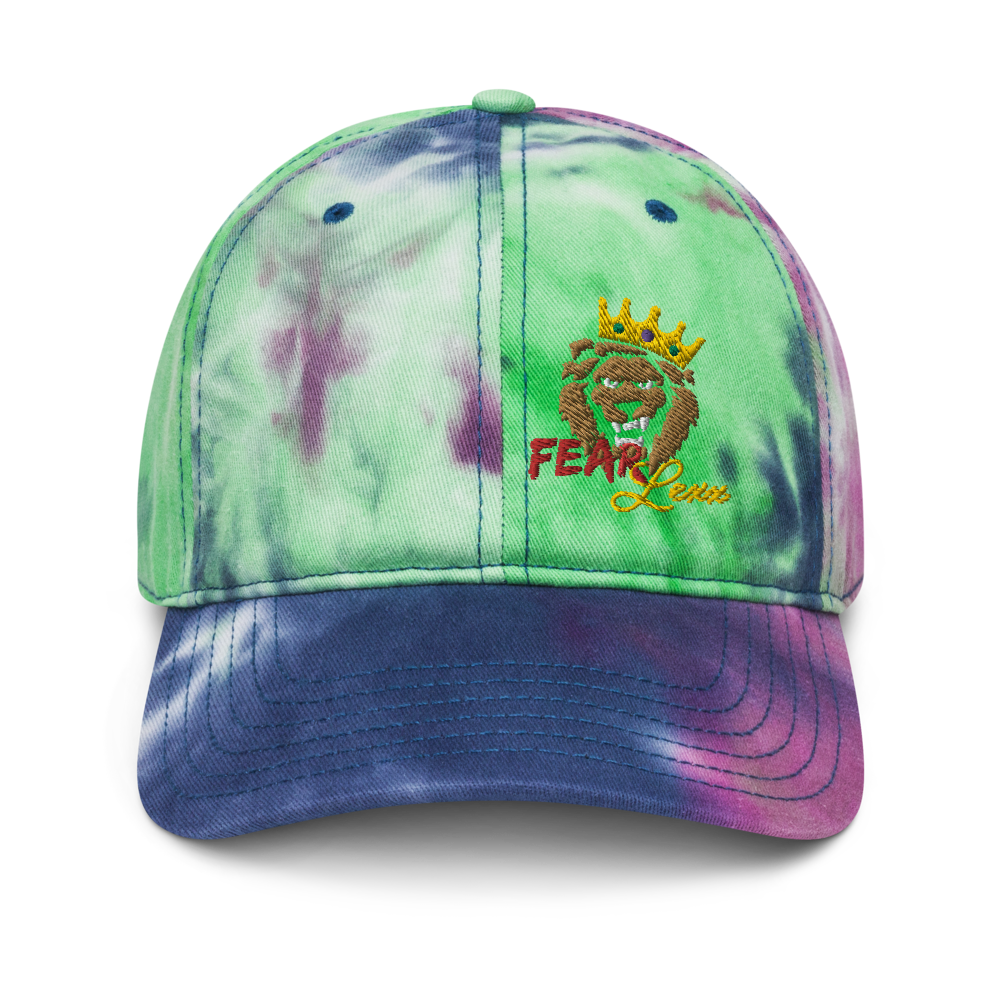 Tie dye  "Red Fear" Dad hat