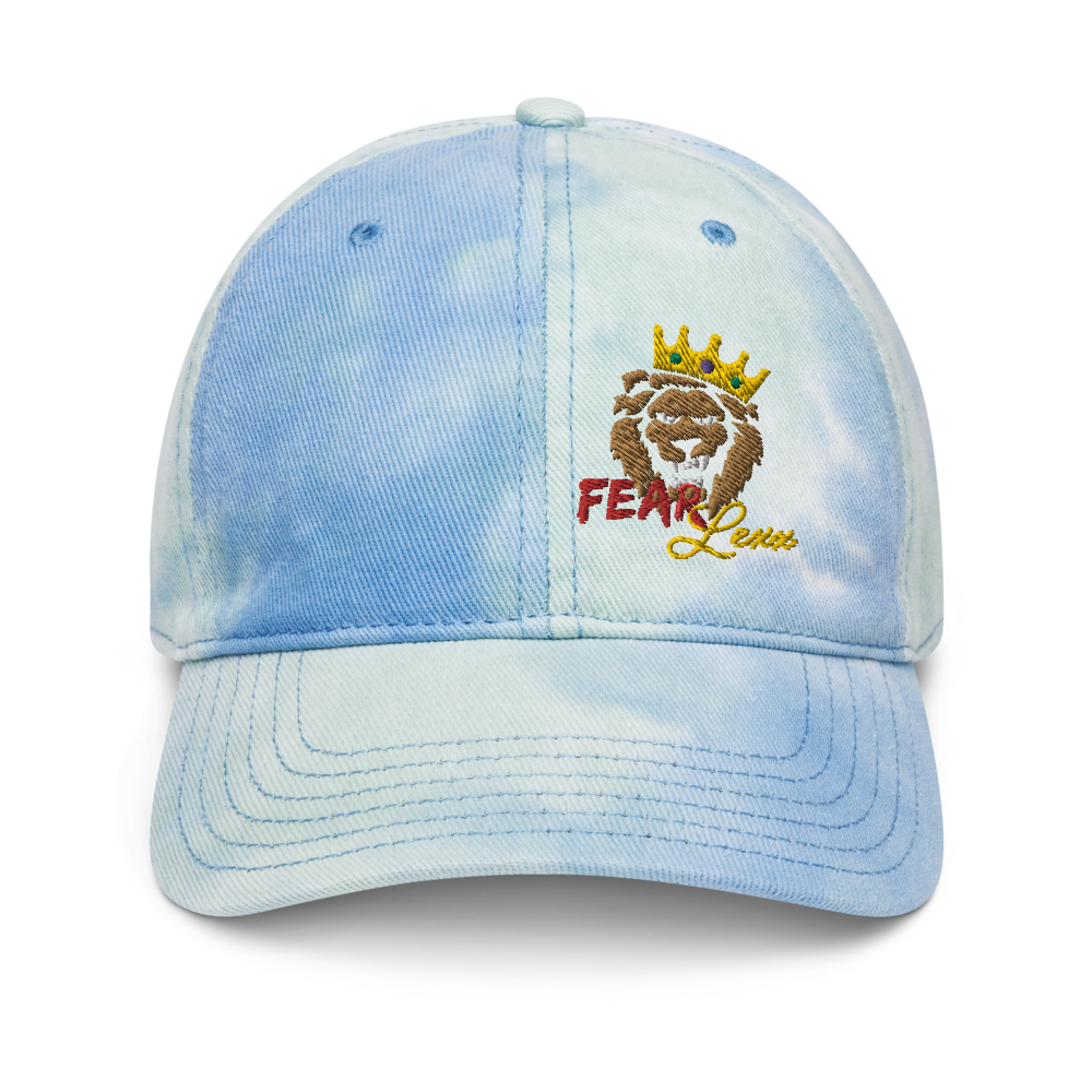 Tie dye  "Red Fear" Dad hat