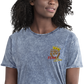 Vintage Denim Embroidered "Red Fear" T-Shirt