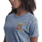 Vintage Denim Embroidered "Red Fear" T-Shirt