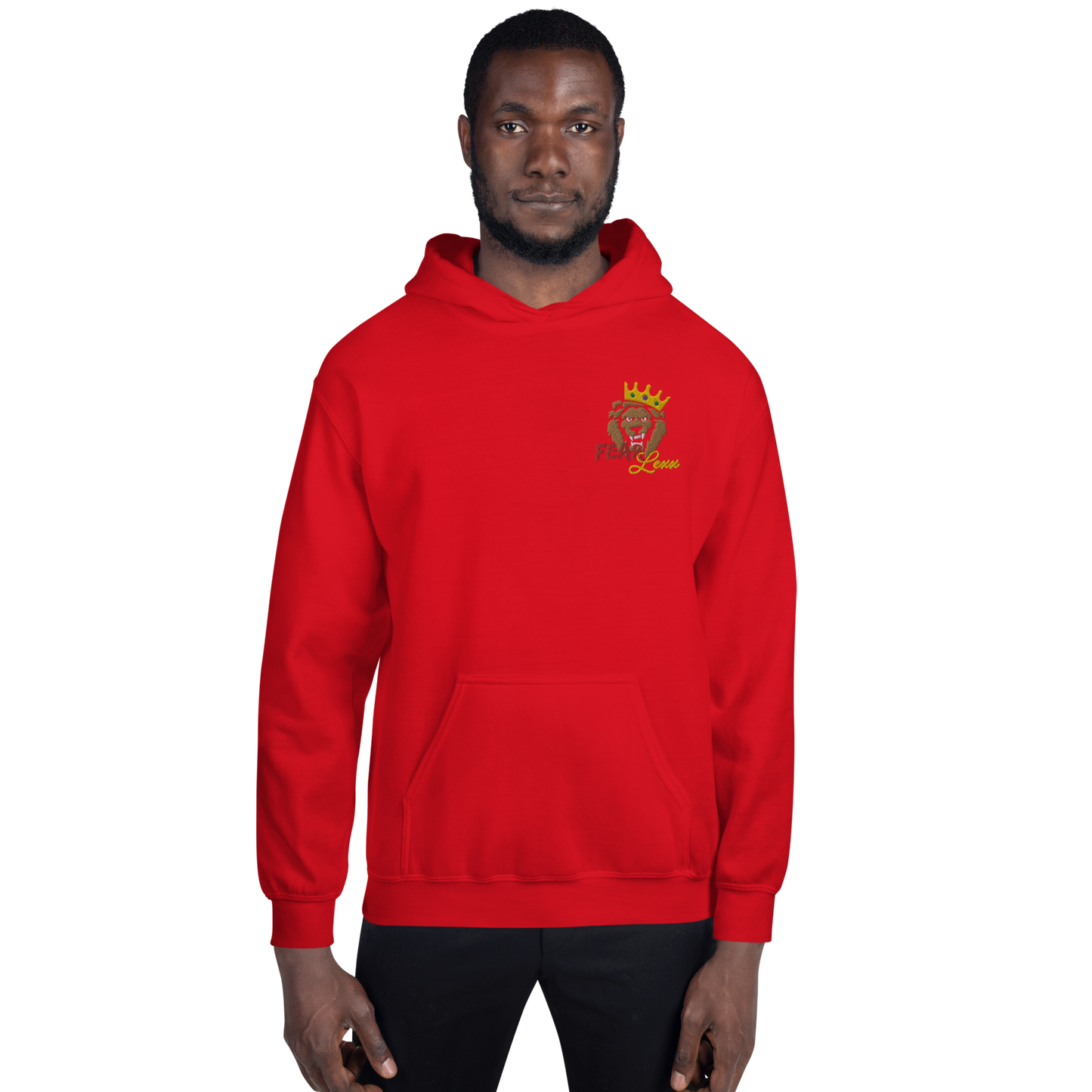 Embroidered Unisex BeFearlexx Hoodies "Red Fear"