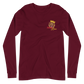 Unisex Long Sleeve Tee (Red "fear" front & back)