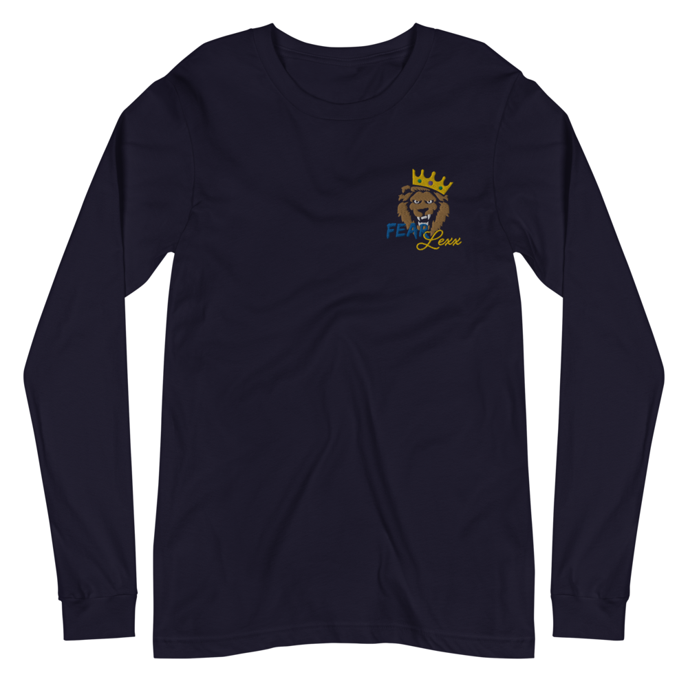 Unisex Long Sleeve Tee (Blue "fear")