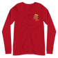 Unisex Long Sleeve Tee (Red "fear" front & back)